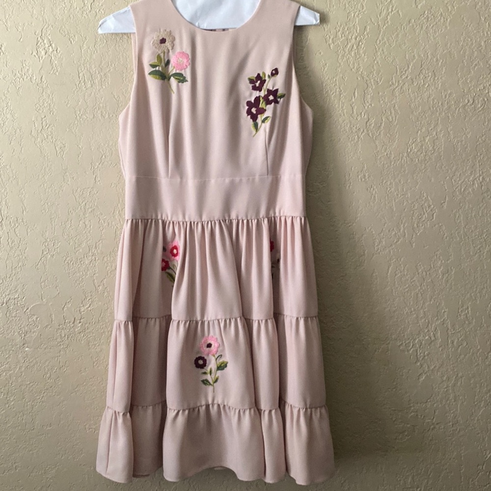Kate Spade Embroidered floral dress size 6 RARE